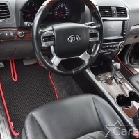 Коврики текстильные на Kia Mohave I 3 ряда (2008-2020)