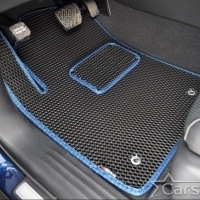 Коврики текстильные на Infiniti QX80 3 ряда (2014->)