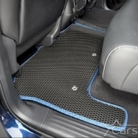 Коврики текстильные на Infiniti QX80 3 ряда (2014->)