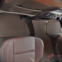 Двухслойные коврики EVA на Cadillac Escalade IV 3 ряда (2014->)