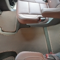 Двухслойные коврики EVA на Cadillac Escalade IV 3 ряда (2014->)