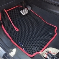 Двухслойные коврики EVA на Ford Galaxy II рестайл 3 ряда (2010-2015)