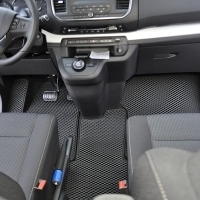 Автомобильные коврики EVA на Peugeot Traveller 8 мест, не Long (2016-2024)