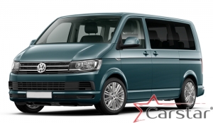 Комплект ковриков в салон и багажник Volkswagen Caravelle T6 (2015-2020)