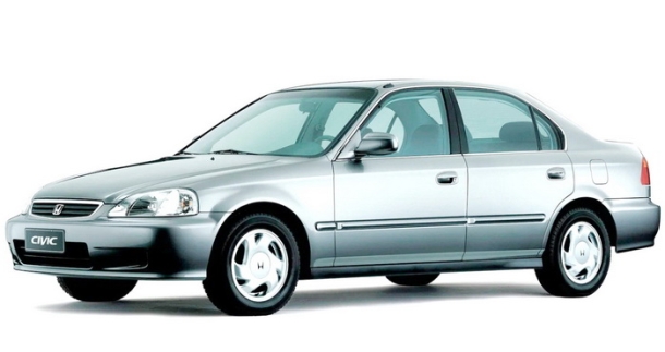 Автомобильные коврики EVA для Honda Civic VI 4D седан (1995-2001)