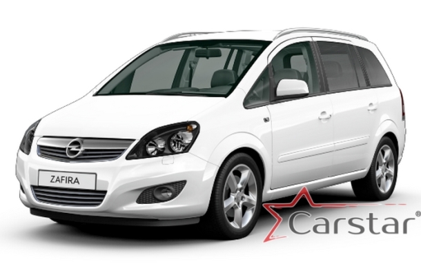 Текстильные коврики для Opel Zafira B 3 ряда (2005-2014) 