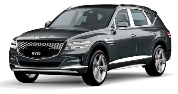 Автомобильные коврики EVA 3D для Genesis GV80 (2020->)